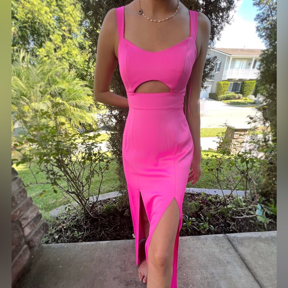 Nicole Miller Bright Pink Fuchsia Dress Size 4